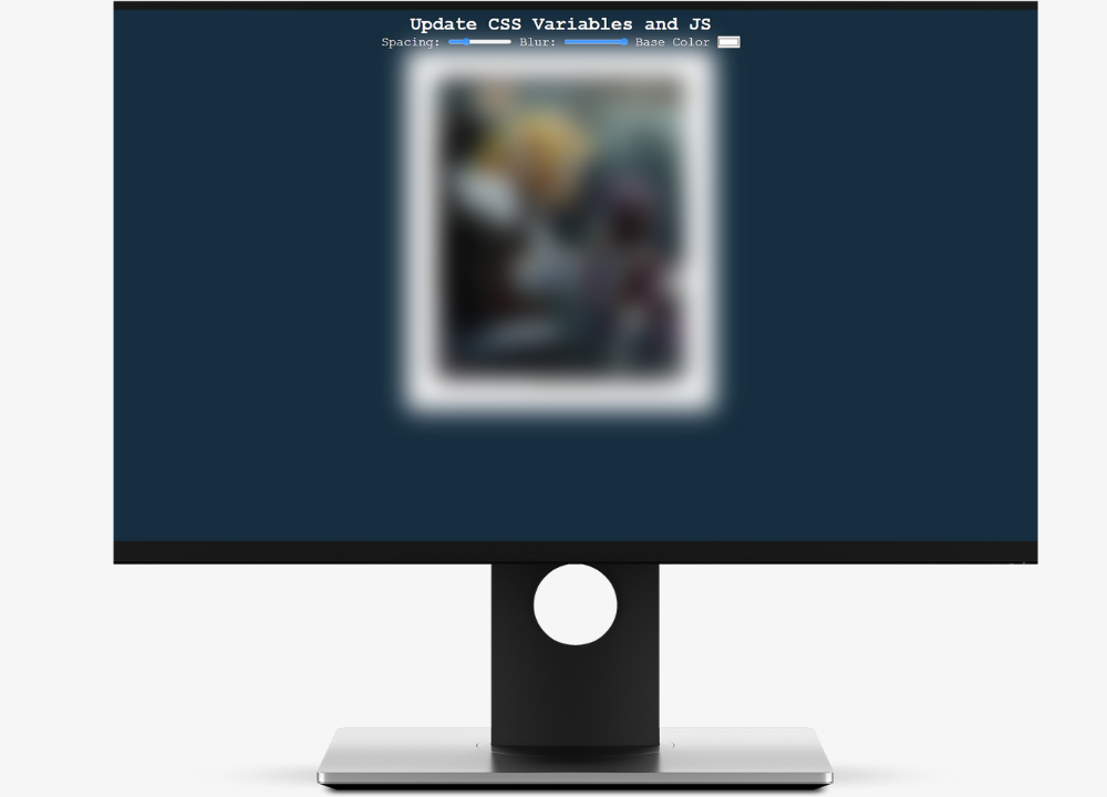 JS/CSS update variables